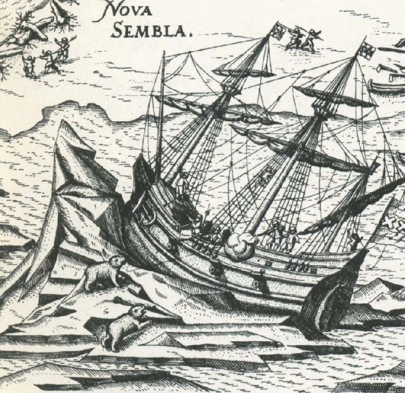  1596 seglade hollandaren willem barents till novaja semlja dar hartyg skruvades upp ovanpa packisen